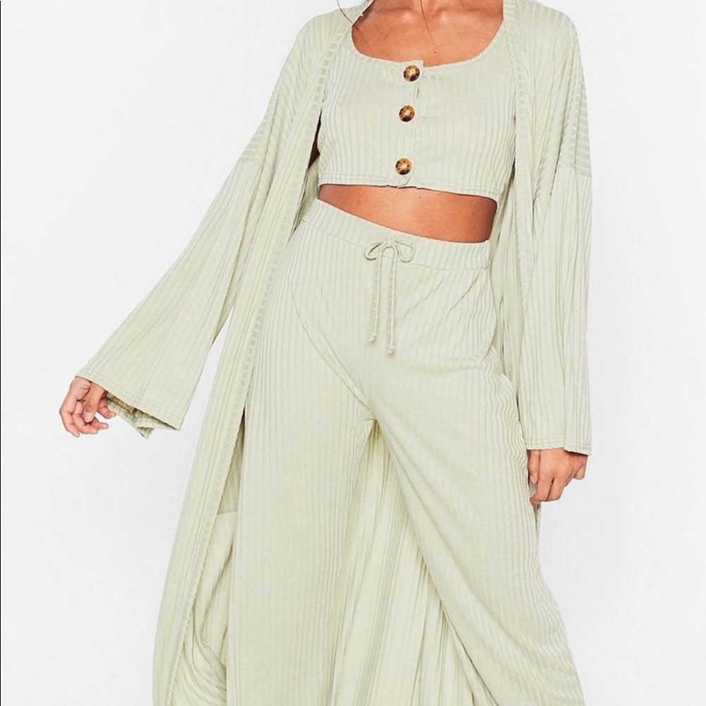 Nasty Gal, Small Loungewear, Sage Green